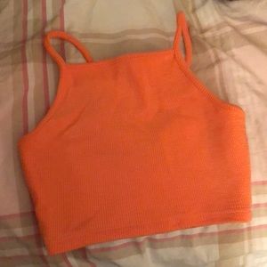 Coral crop top